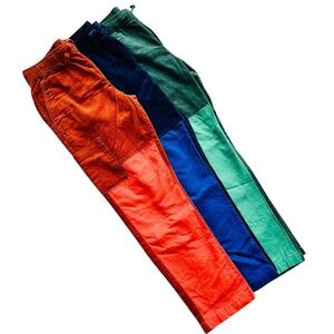 3 pairs of Hanna Andersson ripstop corduroy pants size 12~ orange, blue, green